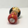 Usaburo Wooden Kokeshi Doll Okappa Shiroihana Red 9cm Tall Made In Japan