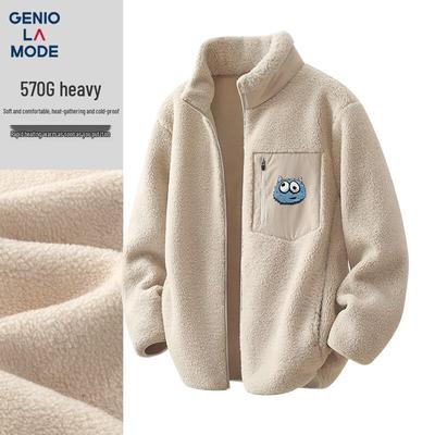 GENIOLAMODE Men's Winter Heavyweight Fleece Jacket