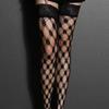Gothic Lolita Hollow Women Sexy Uniform Fishnet JK See Through Nylon High Elastic Anti-hook Mesh Stockings