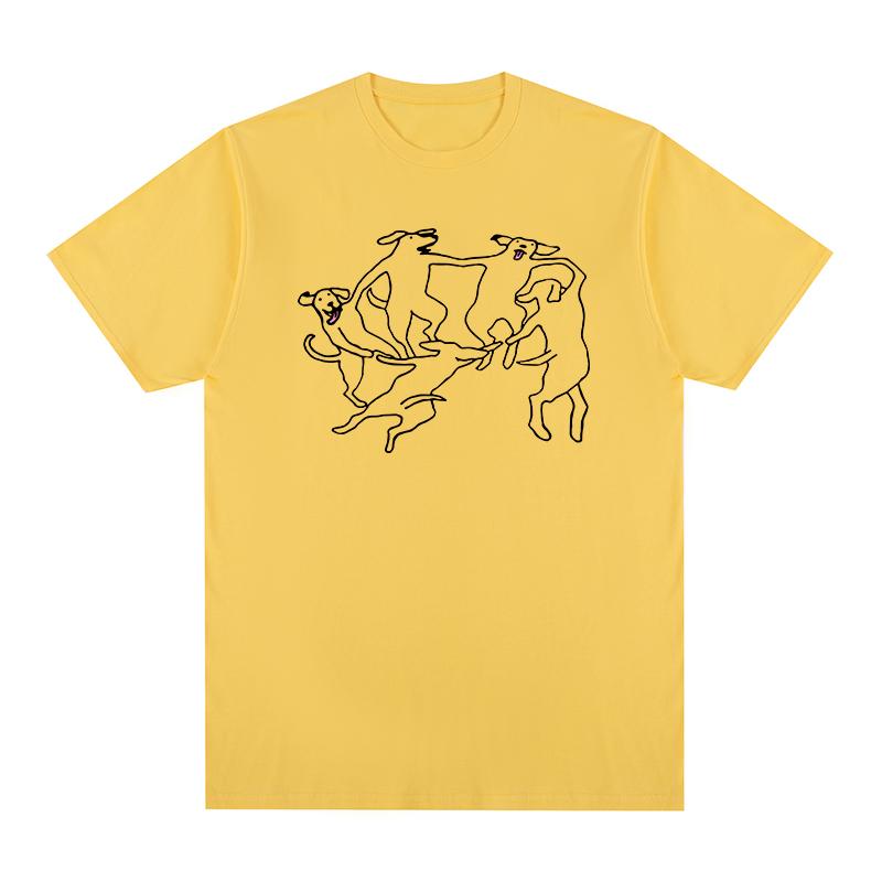Henri Matisse Vintage T-Shirt Der Tanz Hunde Lustiger Grafik Baumwolle Herren T-Shirt Neu TEE T-SHIRT Damen Tops Unisex