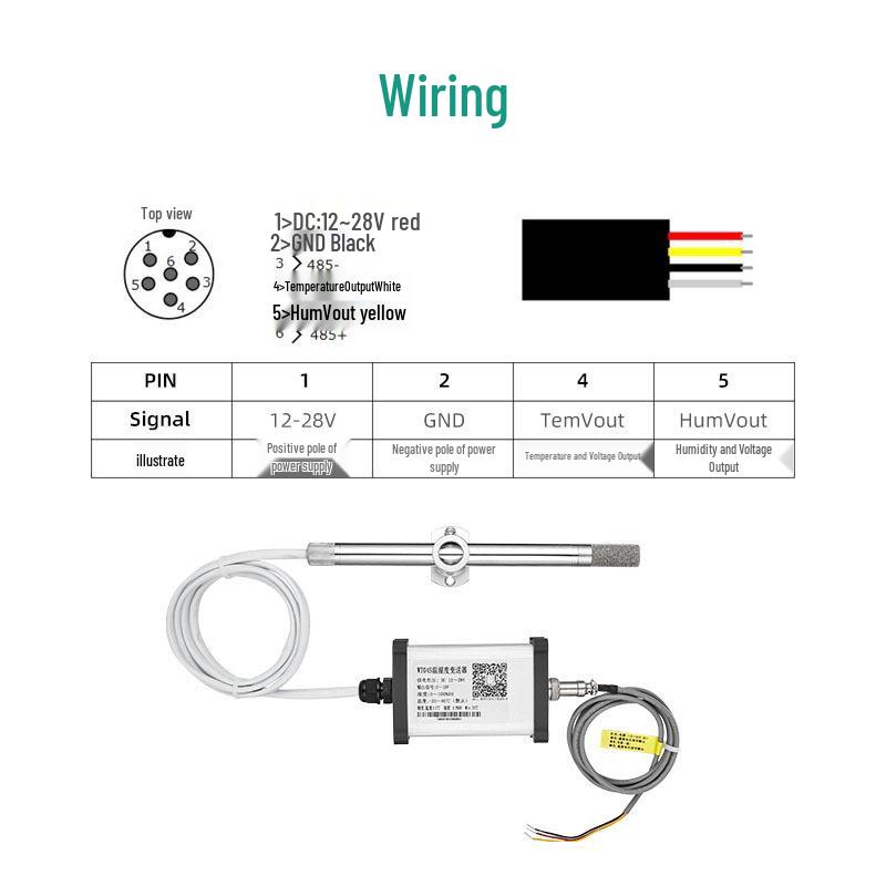 Industrial High-Precision Temperature and Humidity Transmitter - Acid and Alkali Resistant, High Stability, High Temperature Thin Film