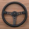 14Inch JDM Prototipo Black Edition Suede Leather Steering Wheel Sim Racing Sport Steering Wheel Auto Accessories