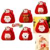 Festive Christmas Kids Gift Doll Bag Drawstring Handle 3d Apple Candy Handbag