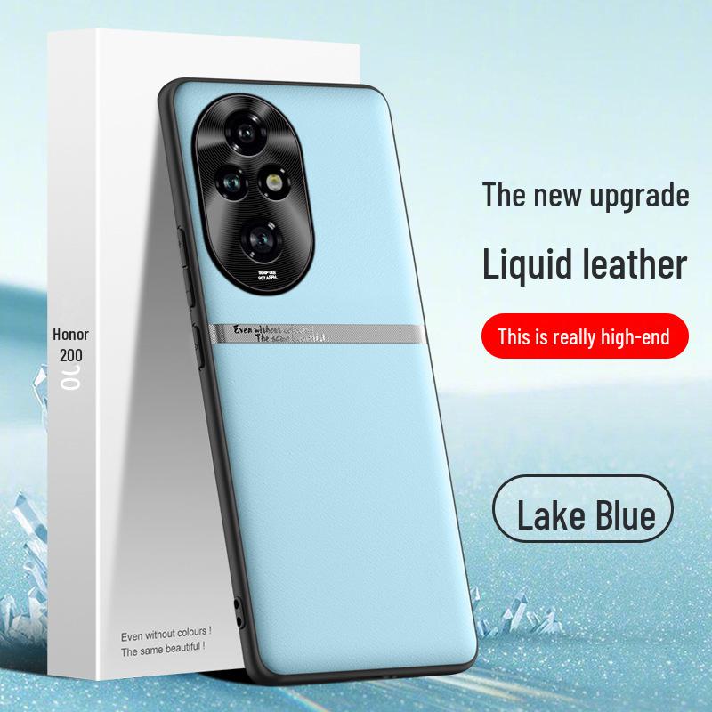 

Чехол из жидкой кожи для Honor 200 — защитный чехол от падения и обрастания поставляется как единое целое. Honor 200