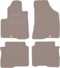 Beige Velour Floor Mats For: Hyundai SantaFe II SUV (2006-2012)