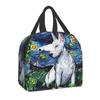 Bull Terrier Dog In Floral Lunch Box Women Multifunction Thermal Cooler Warm Food Insulated Lunch Bag For Kids School Children