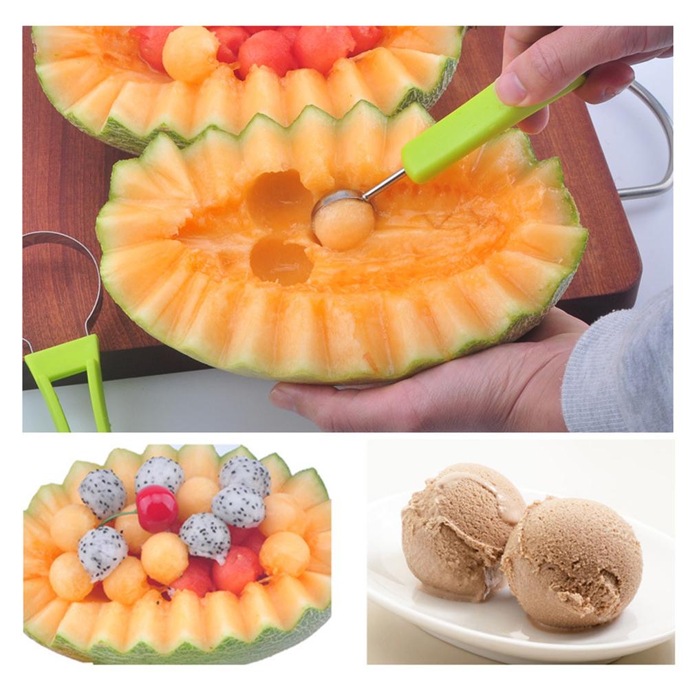 1PC Carving Knife Fruit Ball Digger Separator Pulp Remover Meat Remover Platter Tool Fruit Cut 4 In 1