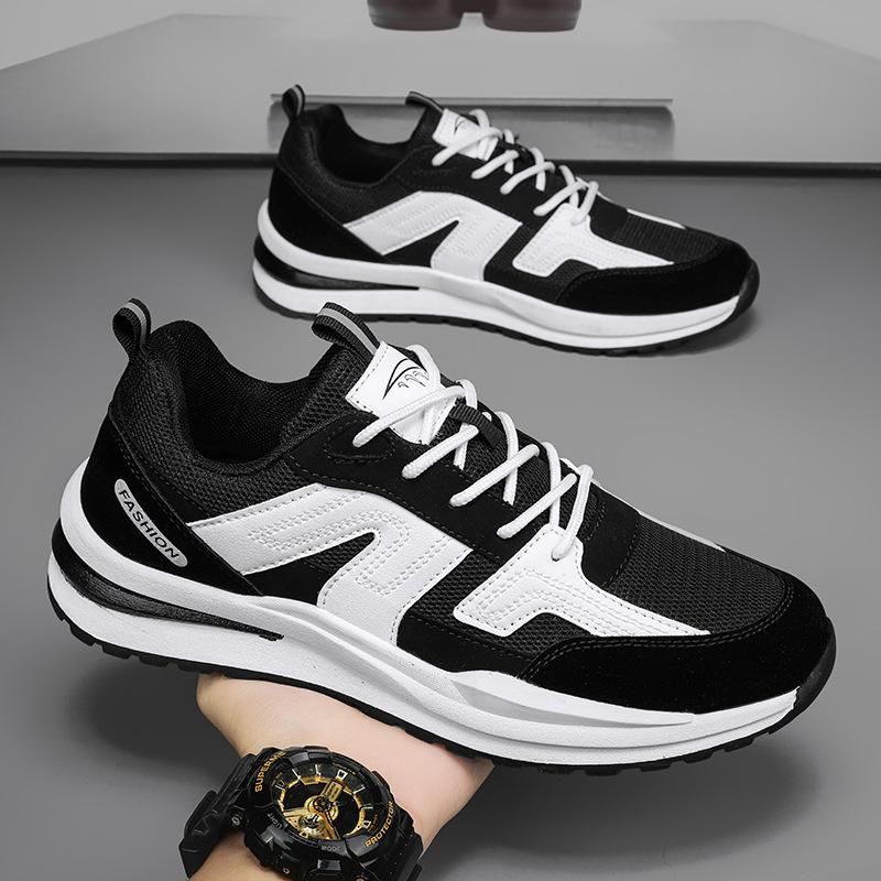 

Модные кроссовки для сноуборда, универсальные повседневные спортивные сетчатые туфли, дышащие, тонкие, мужские туфли, мужской стиль 38 чёрный