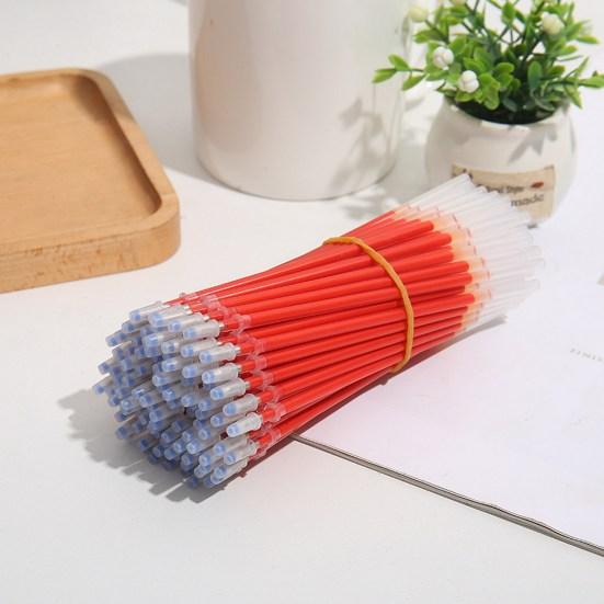 Recharges de stylos à encre transparente, excellente écriture fluide, 3 couleurs, papeterie pour étudiants, fournitures de bureau