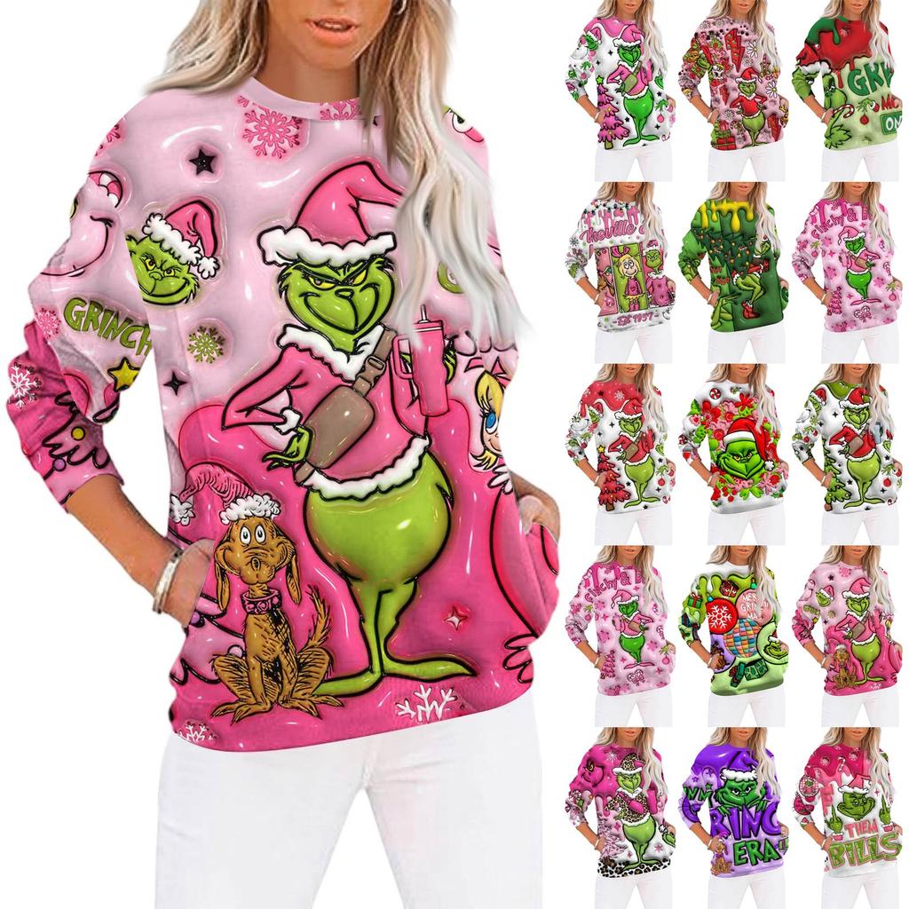 Christmas Sweatshirts For Women Sweater Cute Shirt Fall Pullover Top