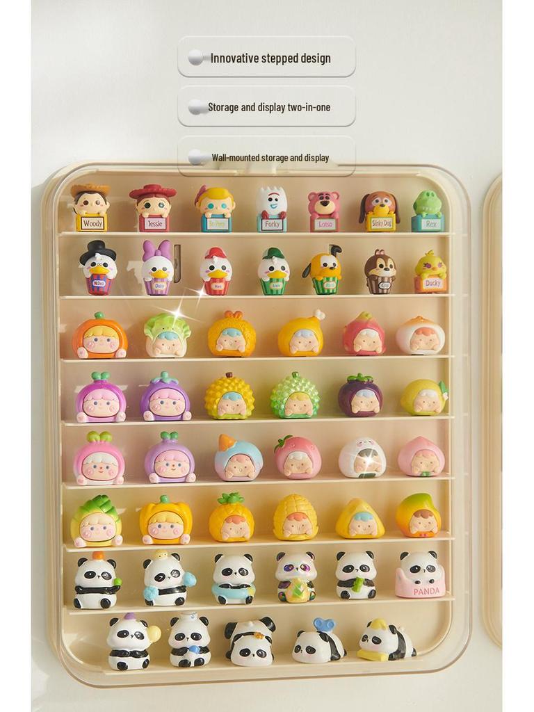 Mengli Wall-Mounted Transparent Display Box for Figures - Dustproof Storage Cabinet 