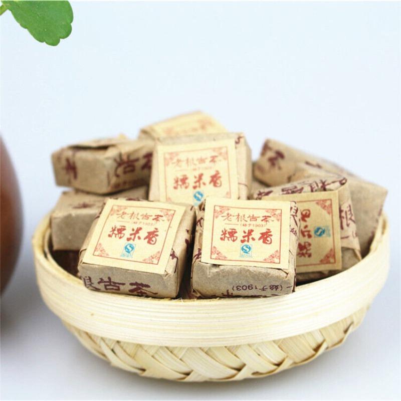 

500g Yunnan Menghai Glutinous Rice Pu-erh Tea Pu-erh Mini Tuocha Square Brick