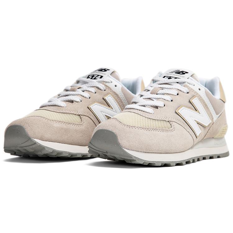 Neue New Balance 574 Schuhe 'Beige Weiß' U574FOG-D