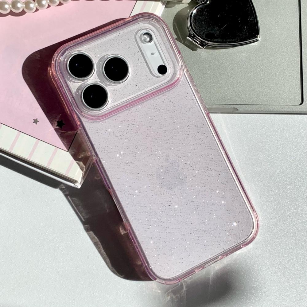 Ultra Thin Glitter Bling TPU Transparent Phone Case For iPhone 17 Air 16 15 14 13 Pro Max Plus Soft Shockproof Clear Back Cover