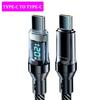 1Pc 120W LED Digital Display Quick Charge USB Type C Cable For Samsung Xiaomi Huawei Fast Charging Data Cord