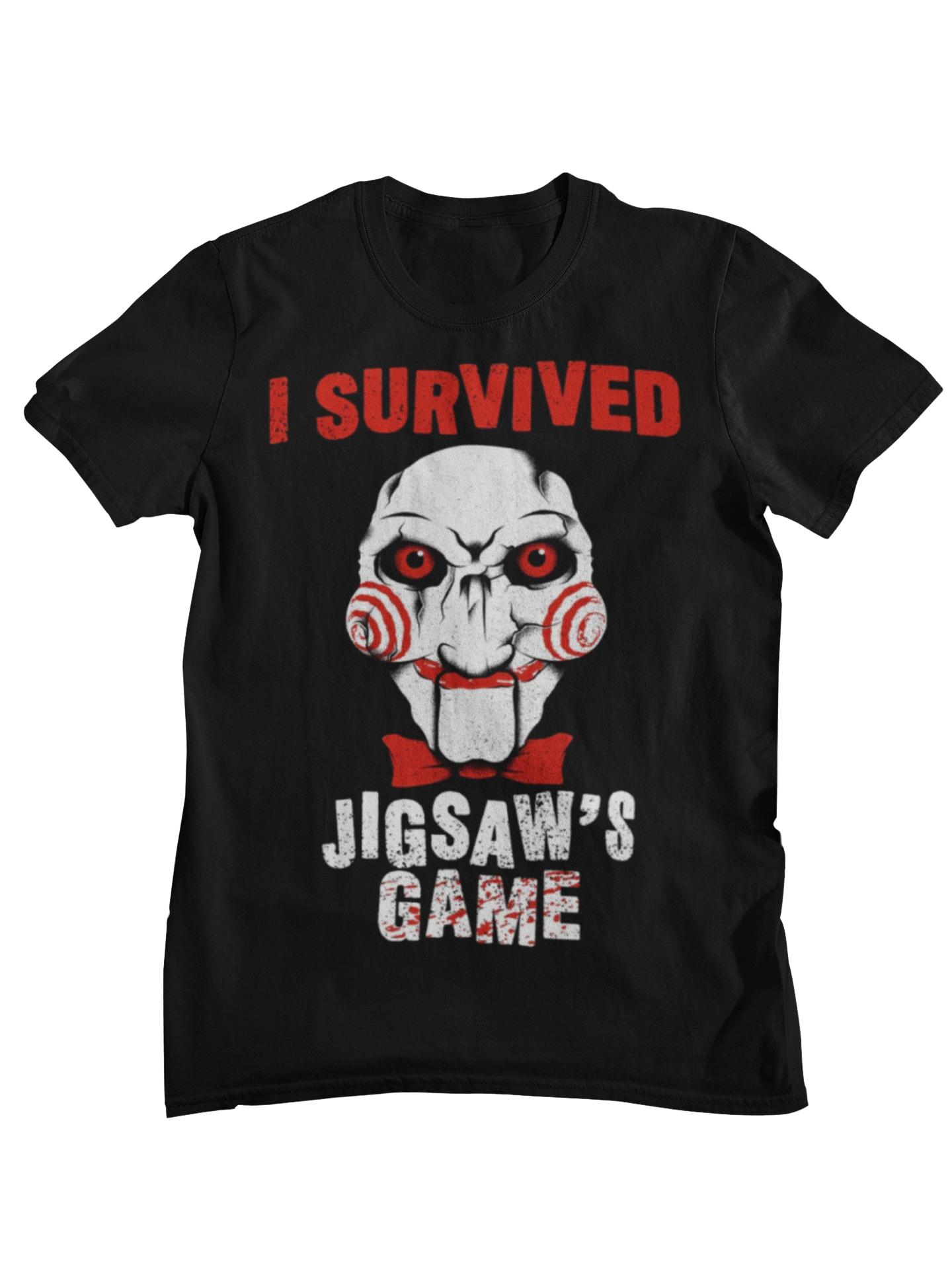 SAW Billy The Puppet Horror Movie Make Your Choice Graphic TShirt Unisex Women Casual Cotton Streetwear Tops M