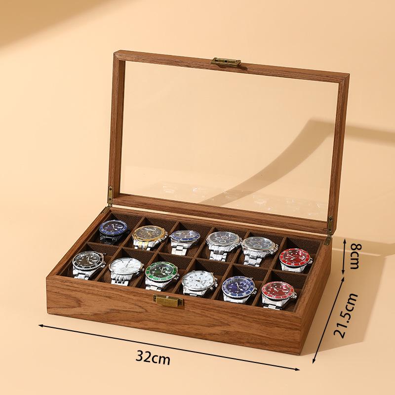 

Мягкая подушка-шкатулка для часов с текстурой орехового дерева - высококачественная кожаная витрина для мужской коллекции часов