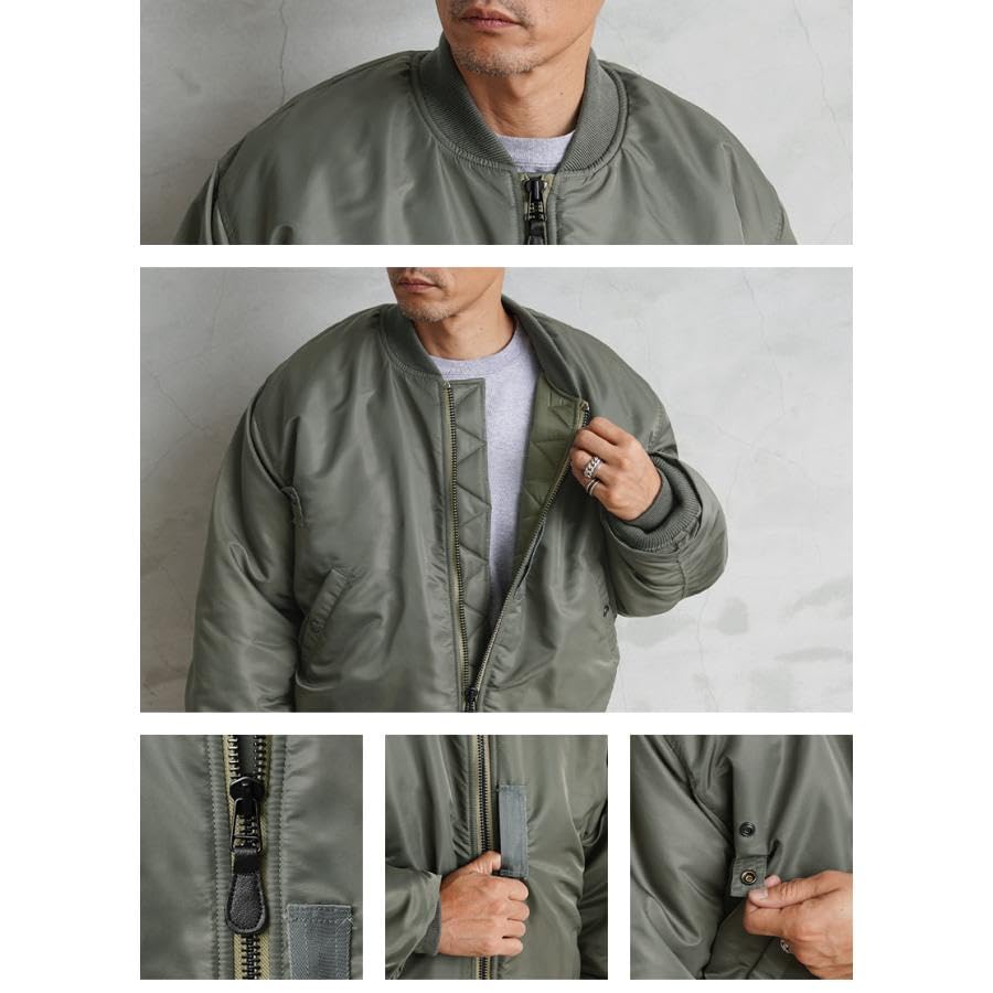 WAIPER US Military First Model Flight Model Inc. MA-1 Jacket, MIL-J-8279 [23WP22] (XXL, NAVY)