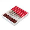 12-Piece Metal Nail Drill Bits Set with Sanding Bands for Manicure and Pedicure