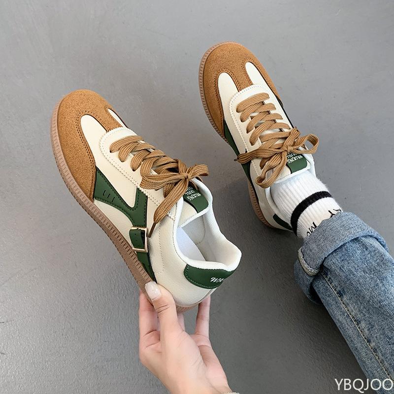 Fashion Women's New Color Blocked Spring and Autumn Simple Trend Casual Vulcanized Shoes Street Retro Women's Shoes Zapatos De Mujer