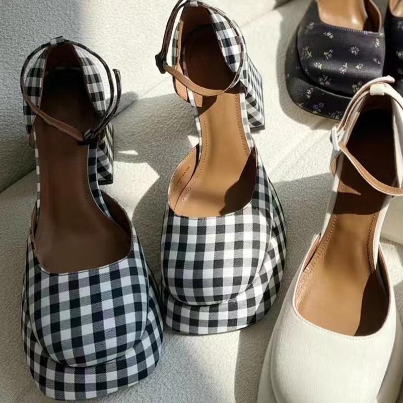Women High Heels Shoes Pumps Spring Summer New Fashion Dress Party Platform Sandals Marie Jane Lolita Women Shoes