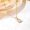 Elegant Titanium Steel Letter Necklace for Women - 2026 Clavicle Chain English Letter Pendant Jewelry