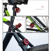 2Pcs/Set Easy To Install Bike Headlight Tail Light Set Waterproof MTB Front Back Lamp  Night Riding
