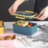 Japanese Style Portable Wheat Straw Bento Box with Handle