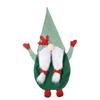 Grinch Santa Climbing Wall Christmas Ornament In Flannel