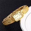 Orologi da Donna Top Orologi da Polso da Donna Bracciale in Acciaio Inossidabile Dorato Orologio Femminile Elegante Donne
