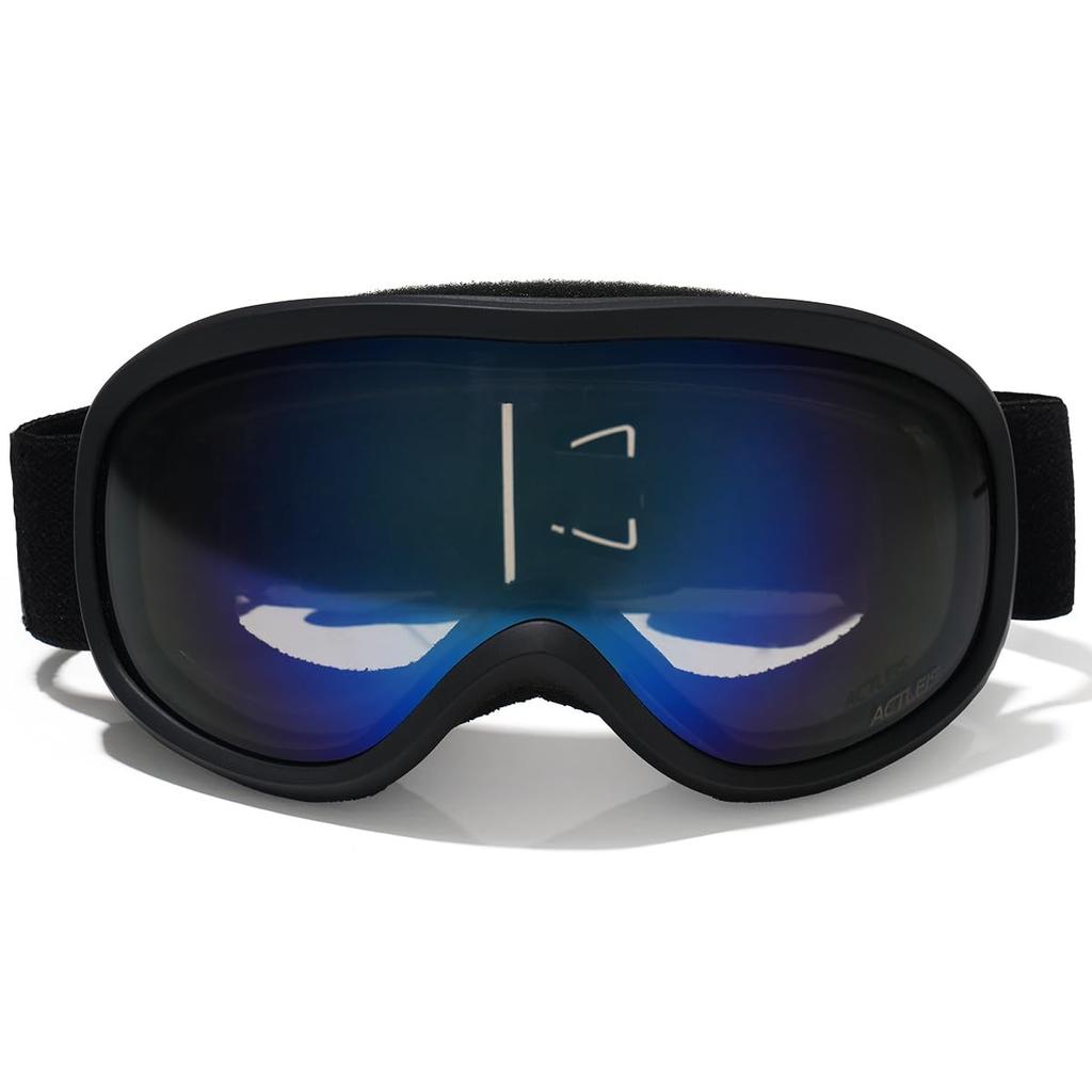 Acrace Ski Snowboard Glasses UV 15 One Size Fits Most Goggles, Dual-Layer Lens, Goggles, Compatible, Anti-Fog, Protection, Windproof, Dustproof,
