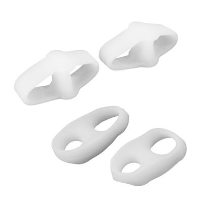 Lot de 2 protège-orteils en gel de silicone, redresseur, séparateur, alignement, soulagement de la douleur, LJ
