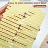 1 Sheet Double-Side Nail Adhesive Tape Cut-Free Crystal Tape Nail Art Display Tool Strong Non-Marking Tape For Work Boards