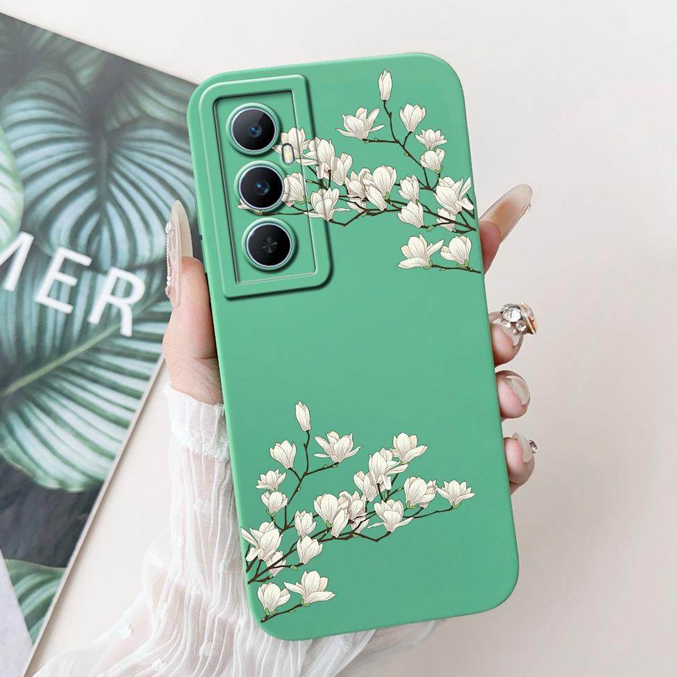 Funda For Realme C65 RMX3910 Back Cover For Realme C65 4G Case Shockproof Luxury Flowers Cute Cartoon Cool Silicone Bumper Coque