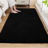 Thickened Bedroom Bedside Carpet Solid Color Flocking Bathroom Absorbent Floor Mat Bay Window Mat Children'S Climbing Mat Plush Foot Mat