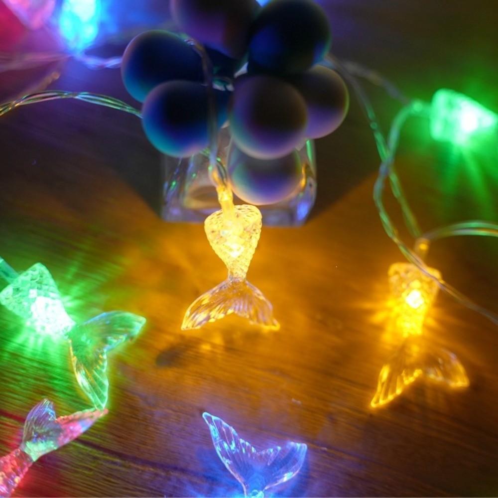 Multicolor Mermaid Tail LED String Lights Aquarium Themed LED Fairy Light String Fairy Light Ocean Theme