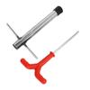 Ice Peg Drill Threaded Stainless Steel Multi Functional Ice Fishing Stake Nail Auger for Tent Shelter