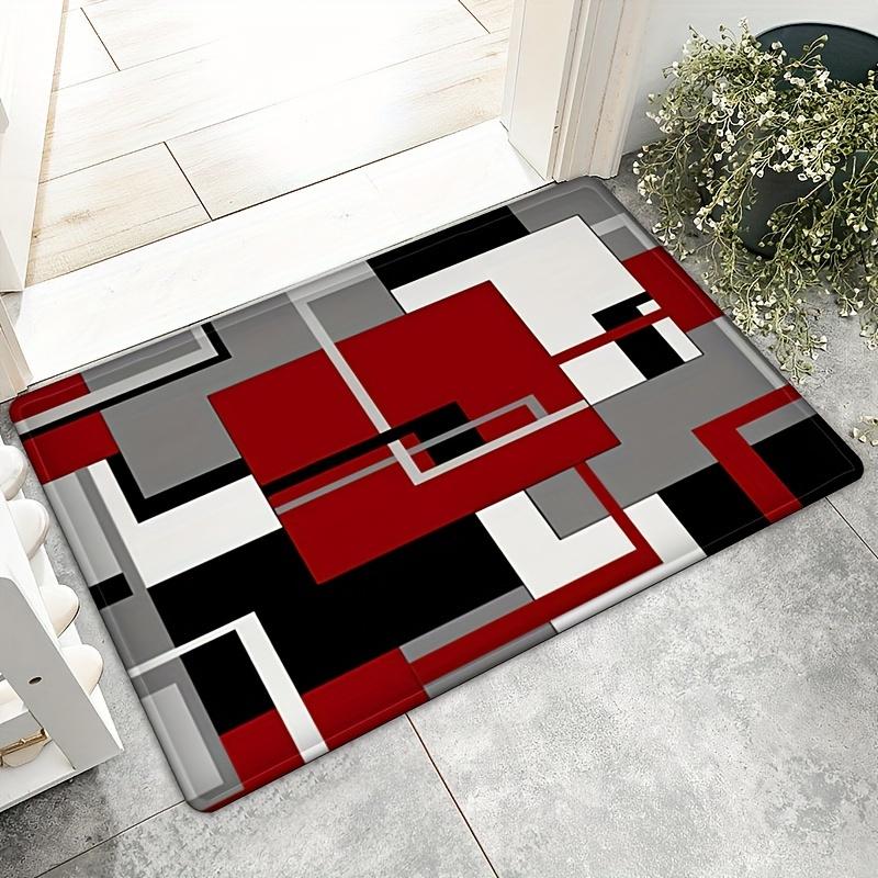 

Plaid Line Pattern Kitchen Rug, Non-Slip Cushioned Comfort Standing Mat, Heavy Duty Floor Carpet for Home Sink Laundry, 1PC 40x60cm