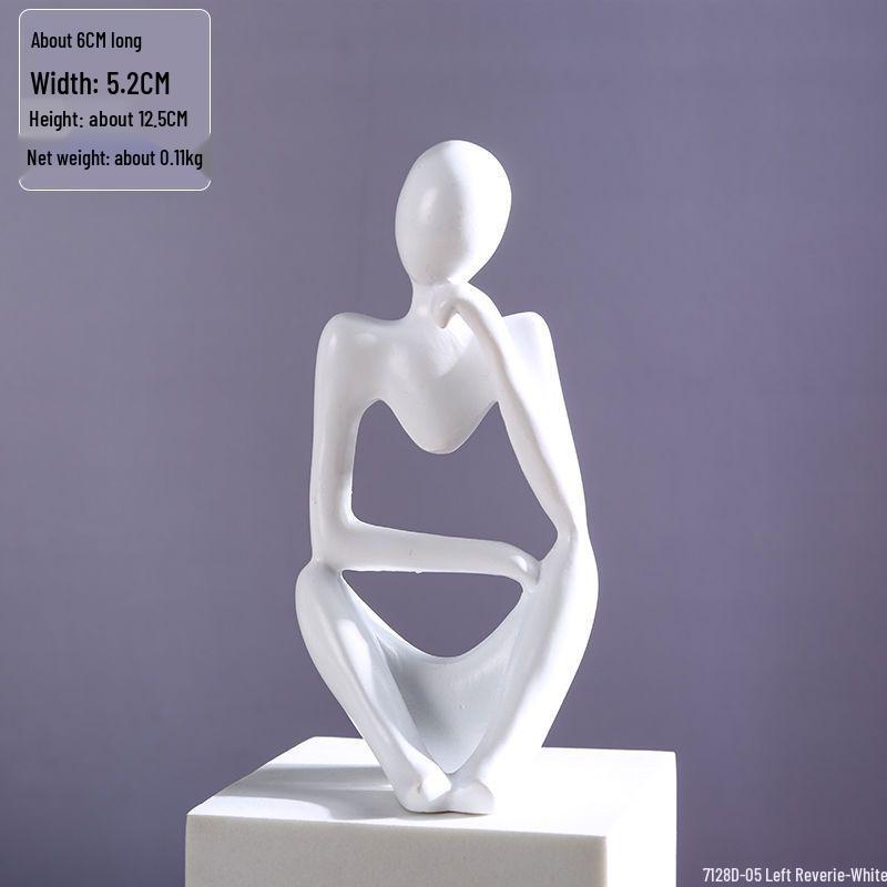 Set of 3 Modern Minimalist Miniature Ornaments for Home and Study Decor