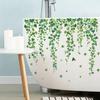 Green Plants Wall Sticker Self-adhesive Waterproof PVC Spring Floral Plants Sticker Home Office Living Room Bedroom Wall Decoration Decal
