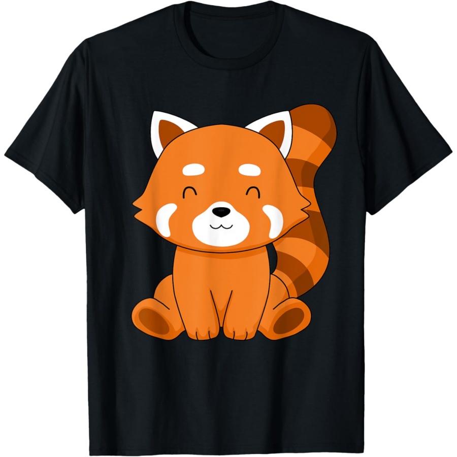

Red Panda Tshirt Kids Kawaii Red Panda Gifts Women Red Panda T-Shirt XXXXXL чорний
