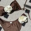 Flower Bikini Set Push Up Bikini Set Sexy Swimsuit For Women Swimwear Female Bathing Suit Biquini Solid Swimming Suit Beachwear