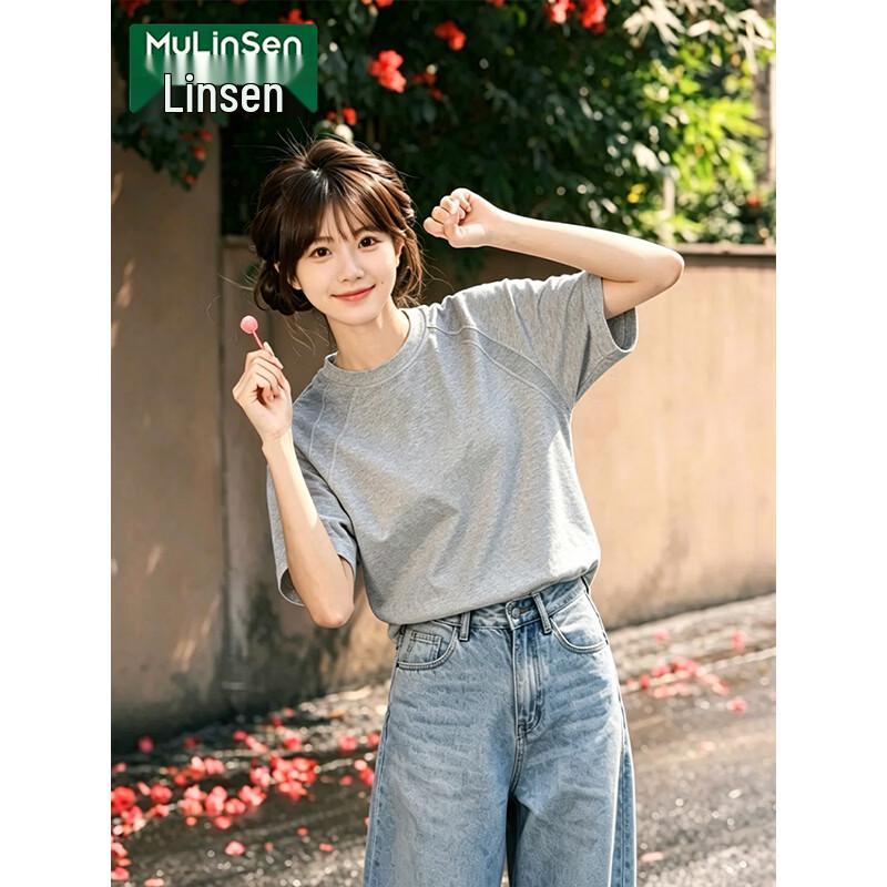 MULINSEN Women s Round Neck Short Sleeve Casual T-Shirt XL