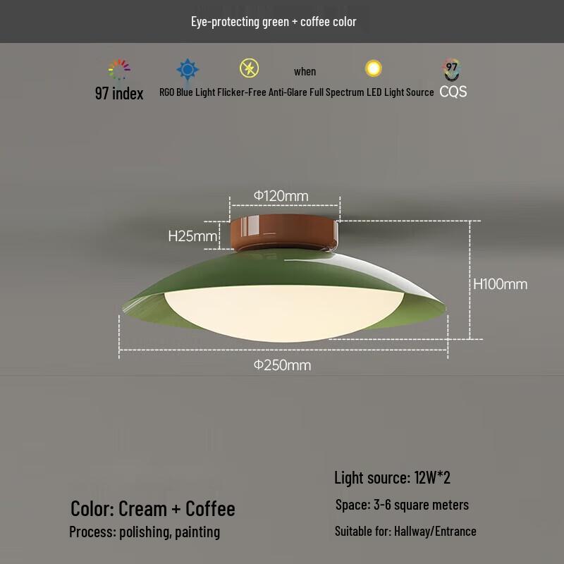 Pailide Full Spectrum Eye Protection Ceiling Light