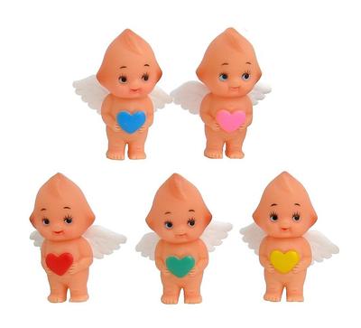 Japanese-made Petite Heart Kewpie Dolls (Set of 5) 3.5cm