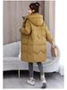 Autumn and Winter Women's Coat Horn Button Hooded Mid-length Loose Coat Thickened Warm Women's Jacket