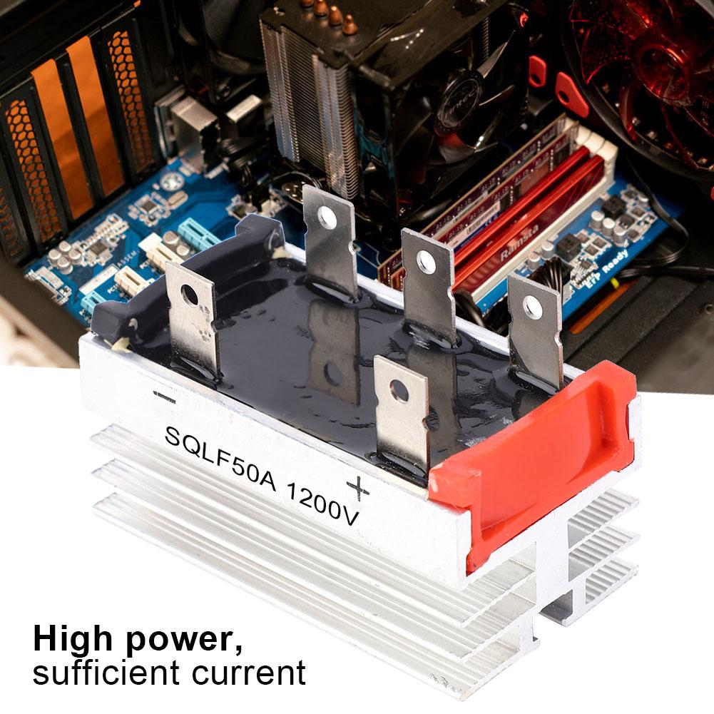 4 Buc Redresor Punte SQLF50A 1200V Modul Redresare Trifazat cu Radiator