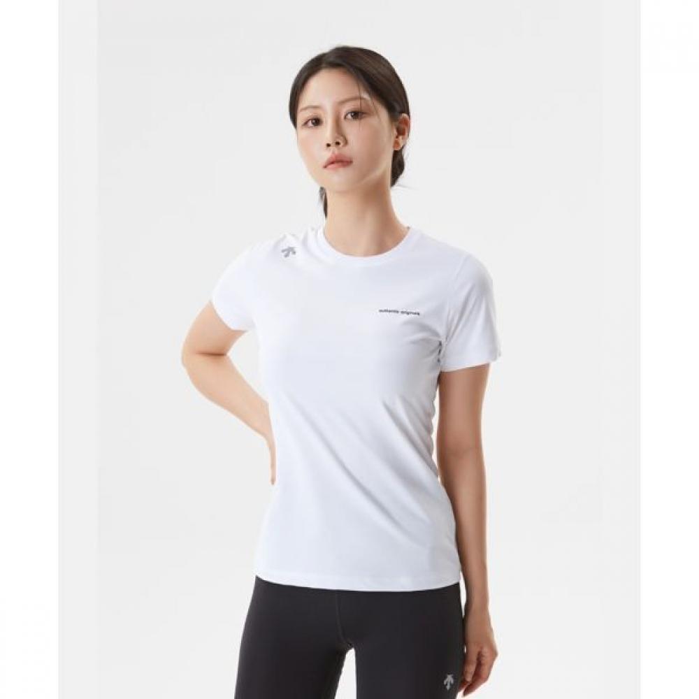 

Футболка DescenTe Running Quick Dry с коротким рукавом, белая WHT0WHITE/110
