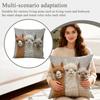 Cute Alpaca Print Throw Pillow Cover 18x18 Inch Soft Farmhouse Decor for Living Room Bedroom Chair Sofa Car Interior Decoration