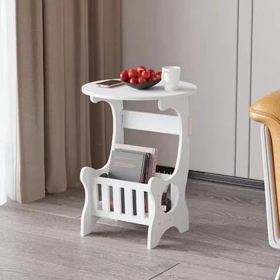 Mini úložný stojan Noční stolek, Nábytek do ložnice, Moderní minimalistický mini kulatý odkládací stolek, Lehká úložná skříňka